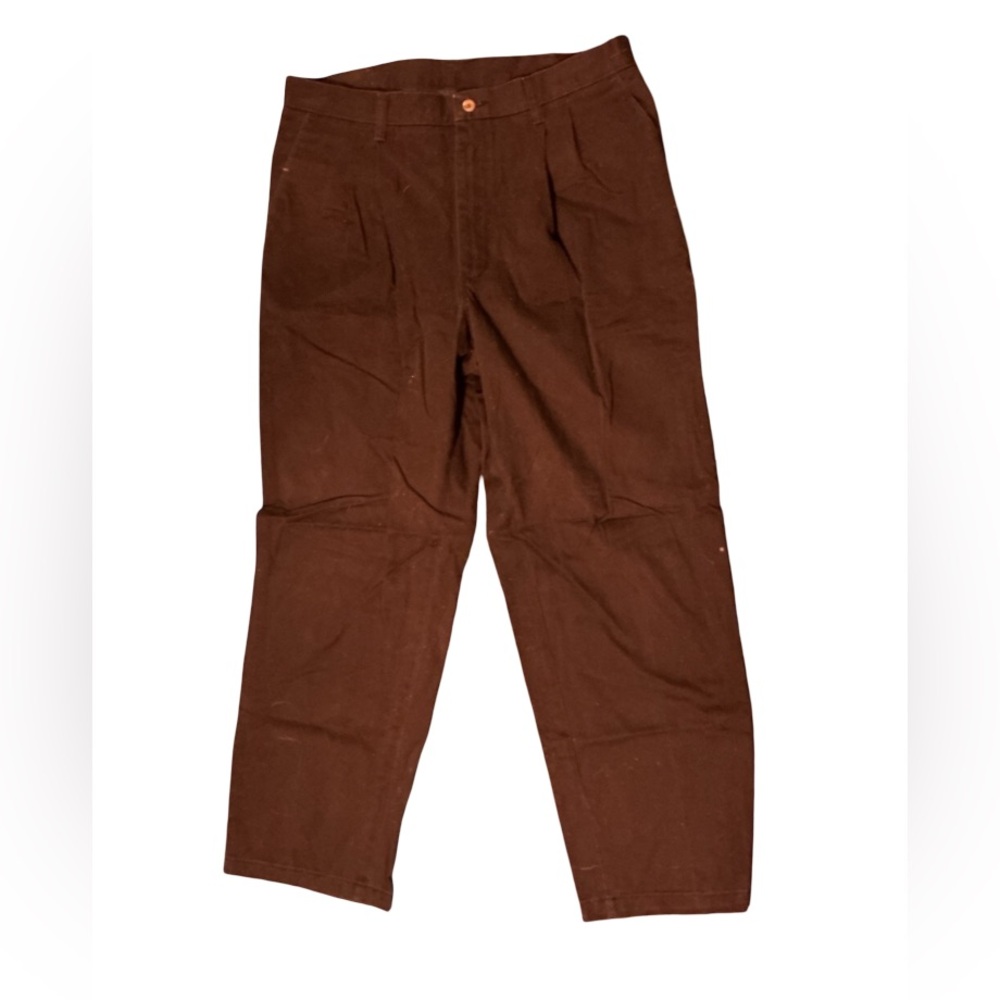 Men’s Wrangler Brown Straight-Leg Chinos